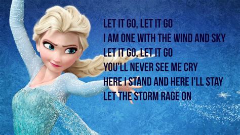 frozen let it go lyrics - YouTube