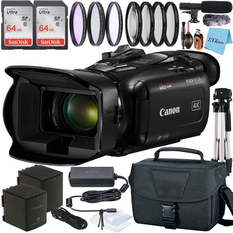 Canon Vixia HF G70 4K Camcorder - Vlogging Set with SanDisk 64GB, Case ...