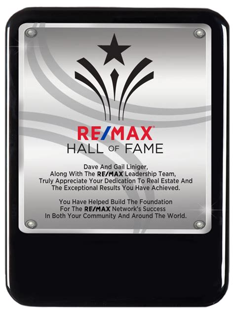 HQ English Hall of Fame Plaque – Shop.REMAX.com