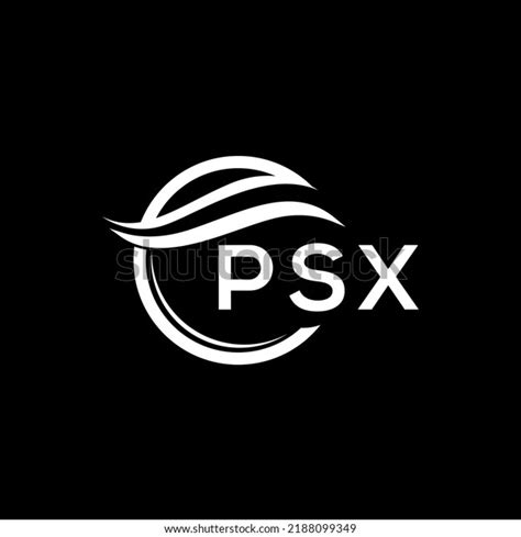 Psx Letter Logo Design On Black Stock Vector (Royalty Free) 2188099349 ...