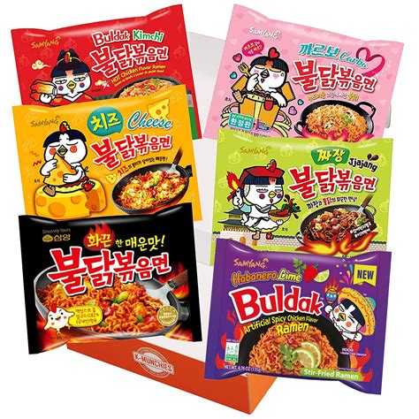 Samyang Hot Chicken Flavor Ramen Buldak 3X Spicy Instant Noodles (5 ...