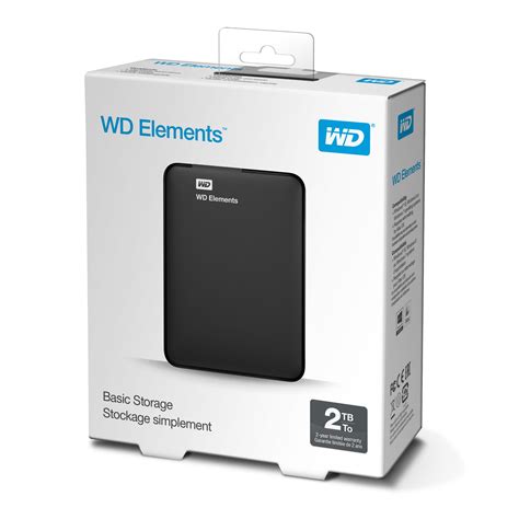 Western Digital WD Elements Portable external hard drive 2000 GB Black ...