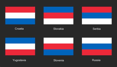 Redesigned simplistic flags of Slovakia and Slovenia that complete all ...