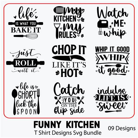 Funny Kitchen T Shirt Designs SVG Designs - MasterBundles