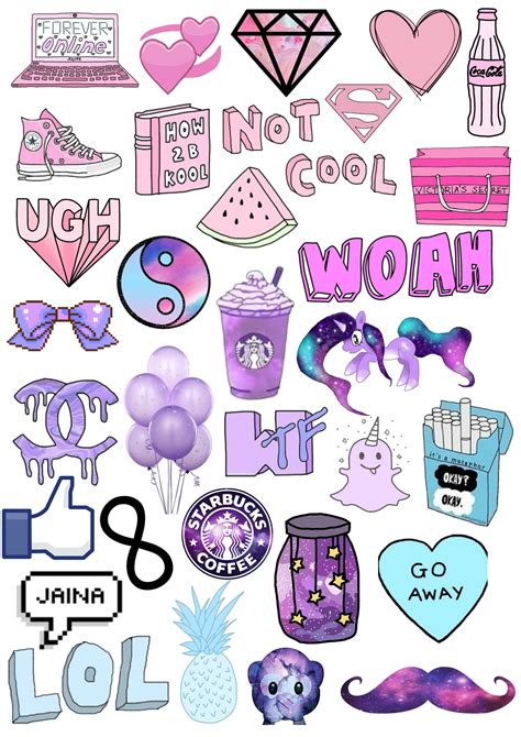 Cute Aesthetic Stickers Printable