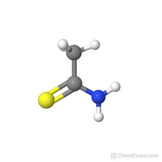 THIOACETAMIDE Structure - C2H5NS - Over 100 million chemical compounds ...