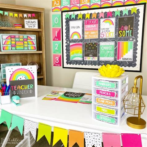 Boho Rainbow Classroom Decor - Ashley McKenzie