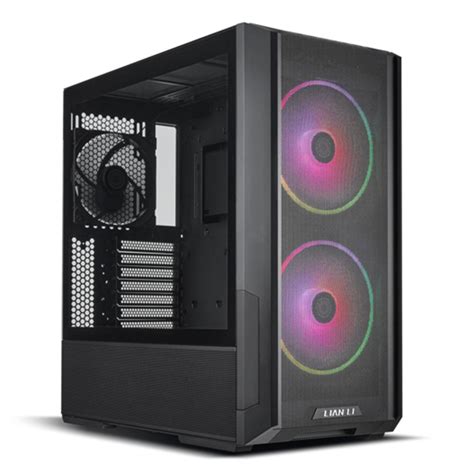 Lian Li LanCool 216RX RGB Mid Tower ATX Case - Black - Umart.com.au