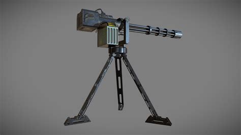 Minigun Turret - Buy Royalty Free 3D model by Nicholas-3D (@Nicholas01 ...