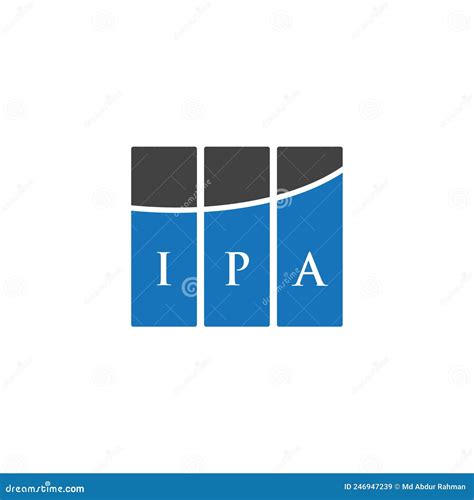 IPA Letter Logo Design on WHITE Background. IPA Creative Initials ...