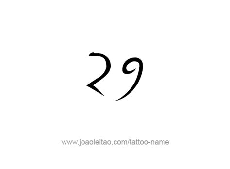 Twenty Nine-29 Number Tattoo Designs - Page 4 of 4 - Tattoos with Names