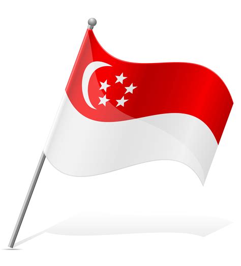 flag of Singapore vector illustration 516644 Vector Art at Vecteezy