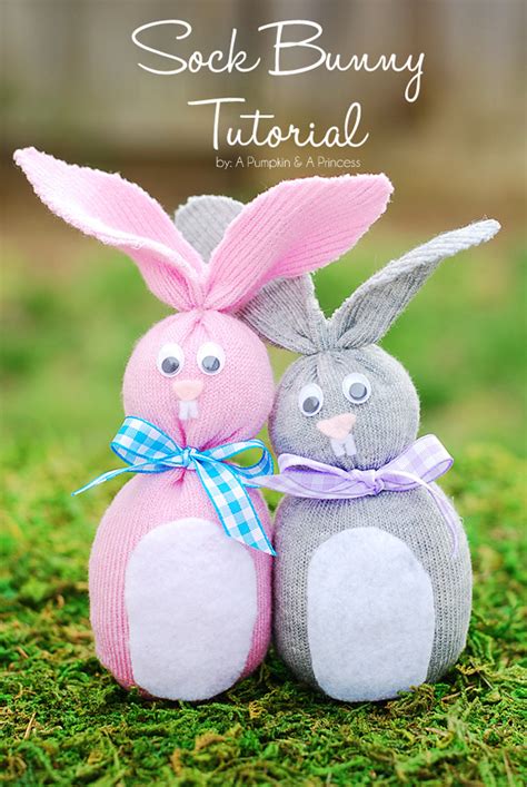 Sock Bunny (Easter Crafts for Kids) - A Pumpkin And A Princess