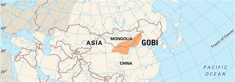 Gobi Desert Location On World Map