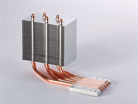 Heatpipe CPU-Aluminiumkühlkörper mit Kupfer für das thermoelektrische ...