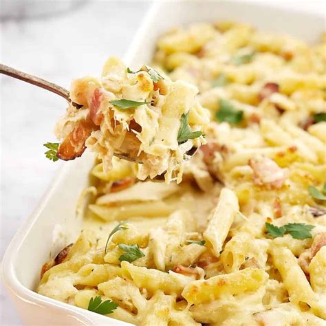 Easy Creamy Chicken Pasta Bake · Chef Not Required...