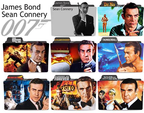 James Bond movies Sean Connery folder icons by Engelyna on DeviantArt