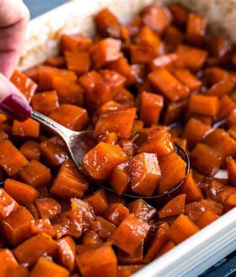 Candied Yams with Bourbon (perfect holiday side!)- The Chunky Chef