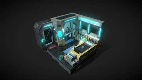 Sci Fi Room - Download Free 3D model by Dedrick Koh (@koribakusuta ...