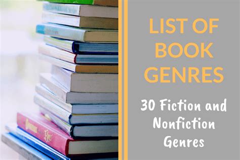 List of Book Genres: 30 Fiction And Nonfiction Genres You Should Know