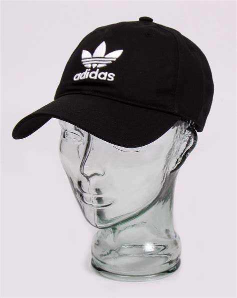 Adidas Originals Trefoil Baseball Cap Black,hat,cotton,mens