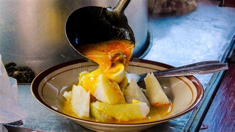 Lontong kari, yummy! stock image. Image of lontong, baking - 240739079