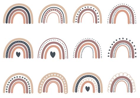 Boho Rainbow Vector Art, Icons, and Graphics for Free Download