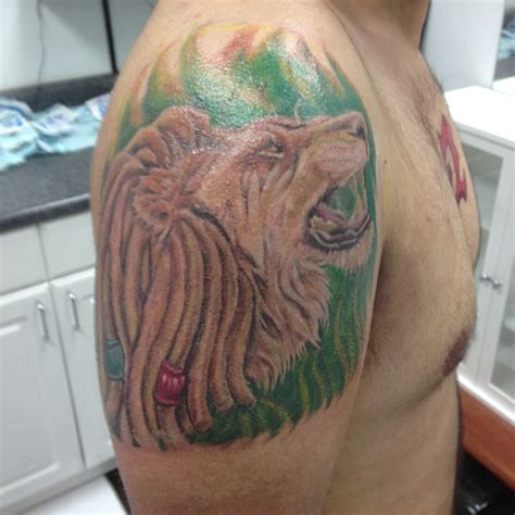 Rasta Lion - Fishink Tattoo