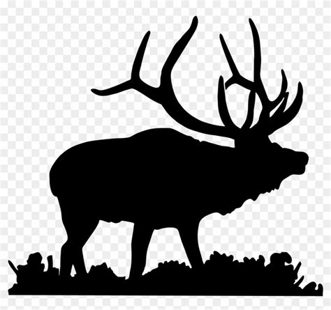 Download Deer Head Silhouette Png Download - Elk Silhouette Clipart Png ...