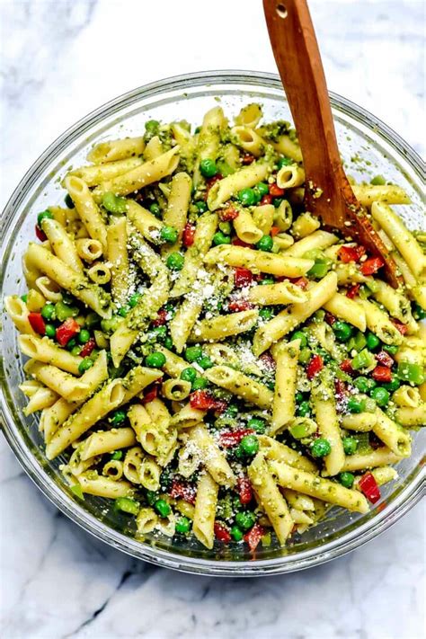 THE BEST Pesto Pasta Salad - foodiecrush.com