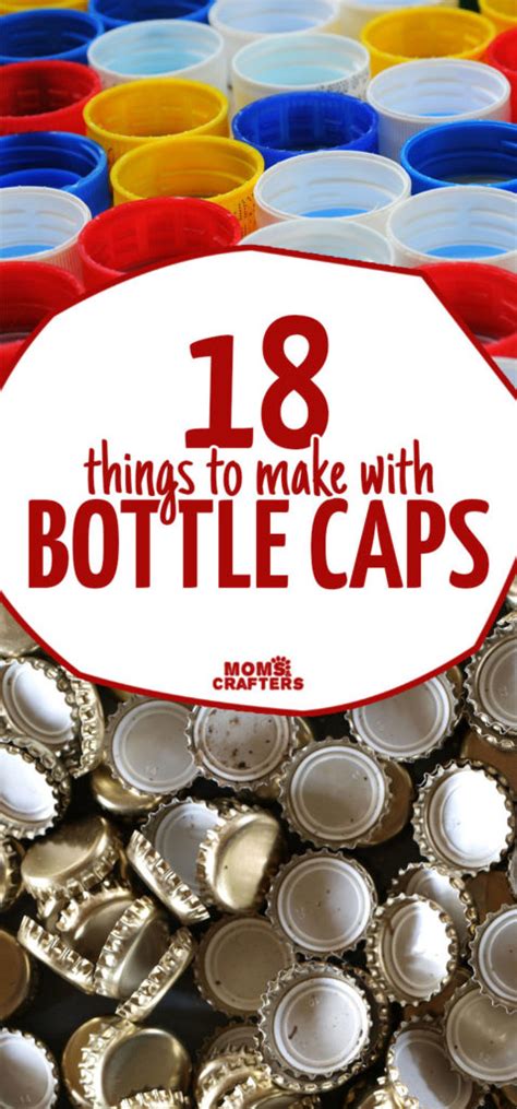 Bottle Cap Crafts: 18 unique DIY ideas for Kids and Adults