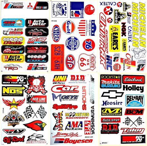 Motorsport Cars Hot Rod Nhra Drag Racing Lot 6 Vinyl Decals Stickers ...