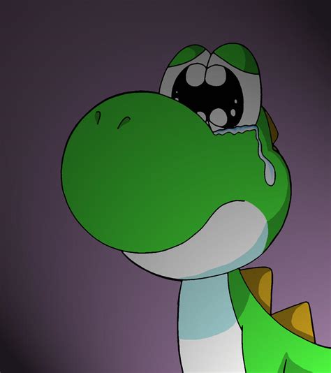 yoshi sad face by sprucehammer on DeviantArt