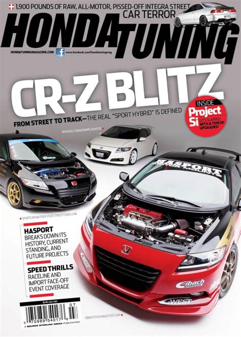 Modified Honda CR-Z Trio on July 2012 Honda Tuning Magazine