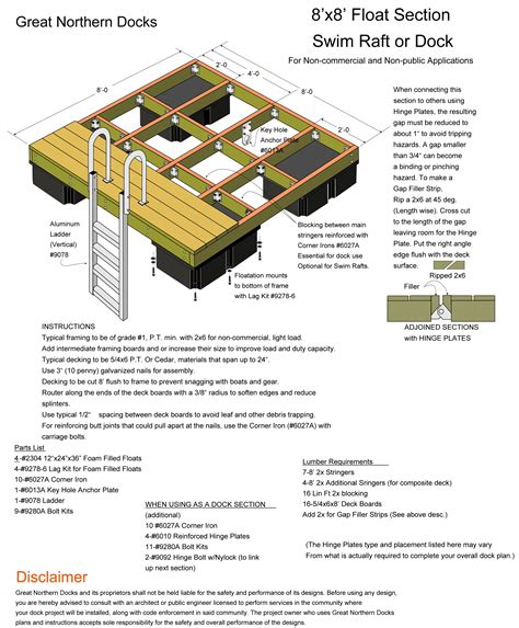 Floating Barrel Dock Plans - OmahDesigns.NET