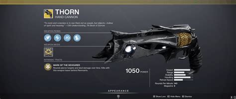 Everything You Need to Know About Thorn in Destiny 2 - TVovermind