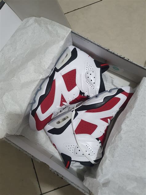 Jordan 6 "Carmine", Men's Fashion, Footwear, Sneakers on Carousell