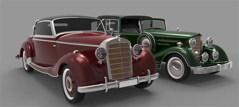 Old cars 3D model | CGTrader