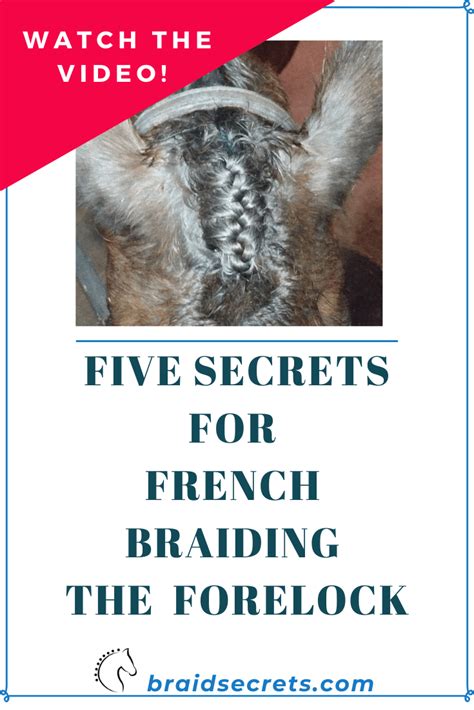 VIDEO: FIVE SECRETS FOR FRENCH BRAIDING THE FORELOCK - Braid Secrets