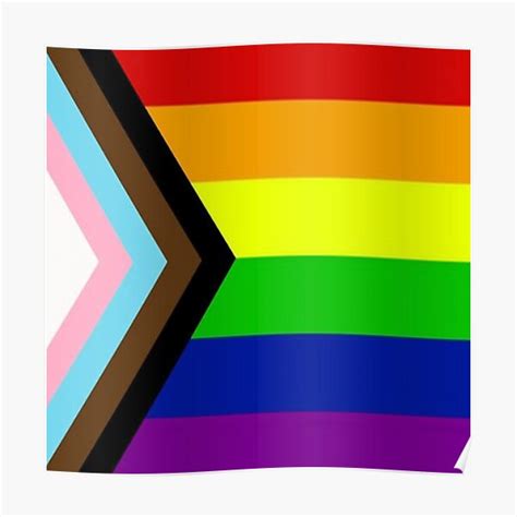 "Progress Pride Flag" Poster for Sale by serpentsky17 | Redbubble