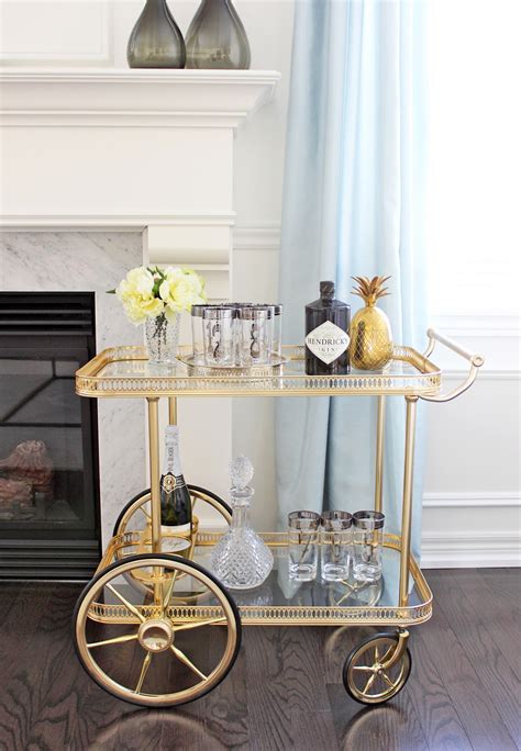 AM Dolce Vita: Vintage Bar Cart Styling