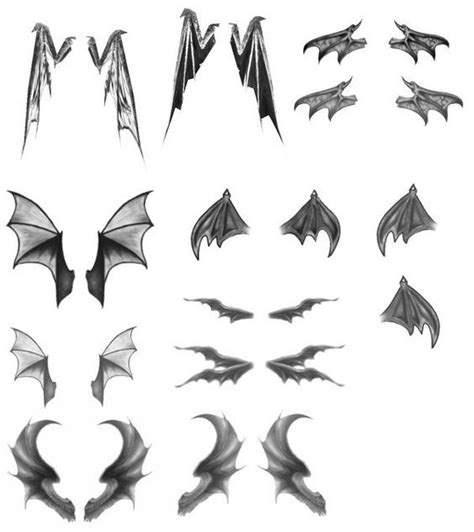 Pin by Crayon on Arts and stuffs | Wings drawing, Wings sketch, Demon wings