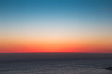 wallpaper horizon, sea, sunset, sky HD : Widescreen : High Definition ...