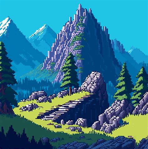 Pixel Art Landscape Pixel Art Background Pixel Art Games | The Best ...