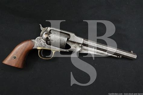 Civil War Remington 1858 New Model Army .44 Cal 8″ Revolver MFD Antique ...