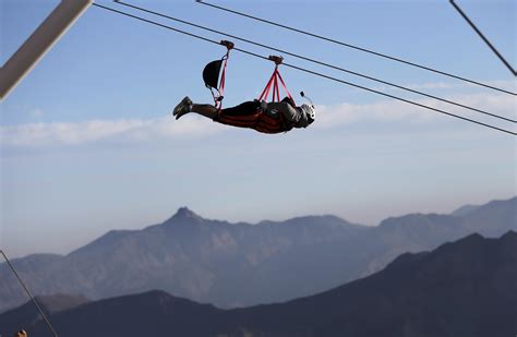 Ras al-Khaimah zip line opens as world's longest in United Arab ...