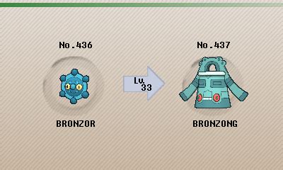 Bronzor Evolution Chart