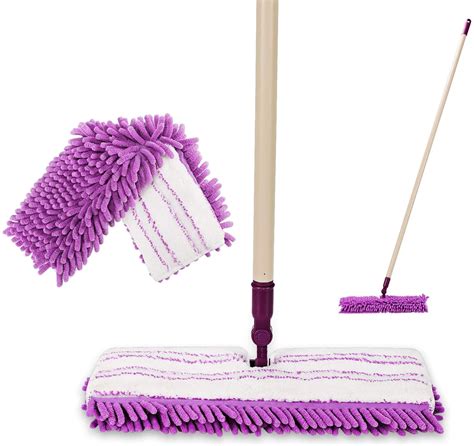 Eyliden Dust Mop with 52" Long Handle for Wooden Floor Cleaning with ...