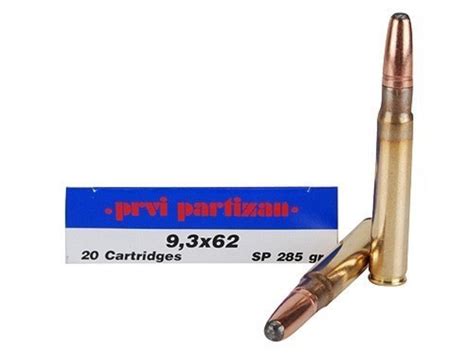 Prvi Partizan PPU Ammunition 9.3x62 Mauser 285 Grain Soft Point (20pk ...