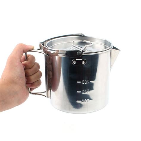 1.2L Stainless Steel Camping Kettle